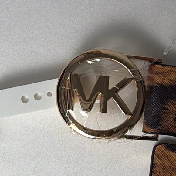 Michael Kors Animal Print Belt with‎ Gold Buckle Size Small main image 8